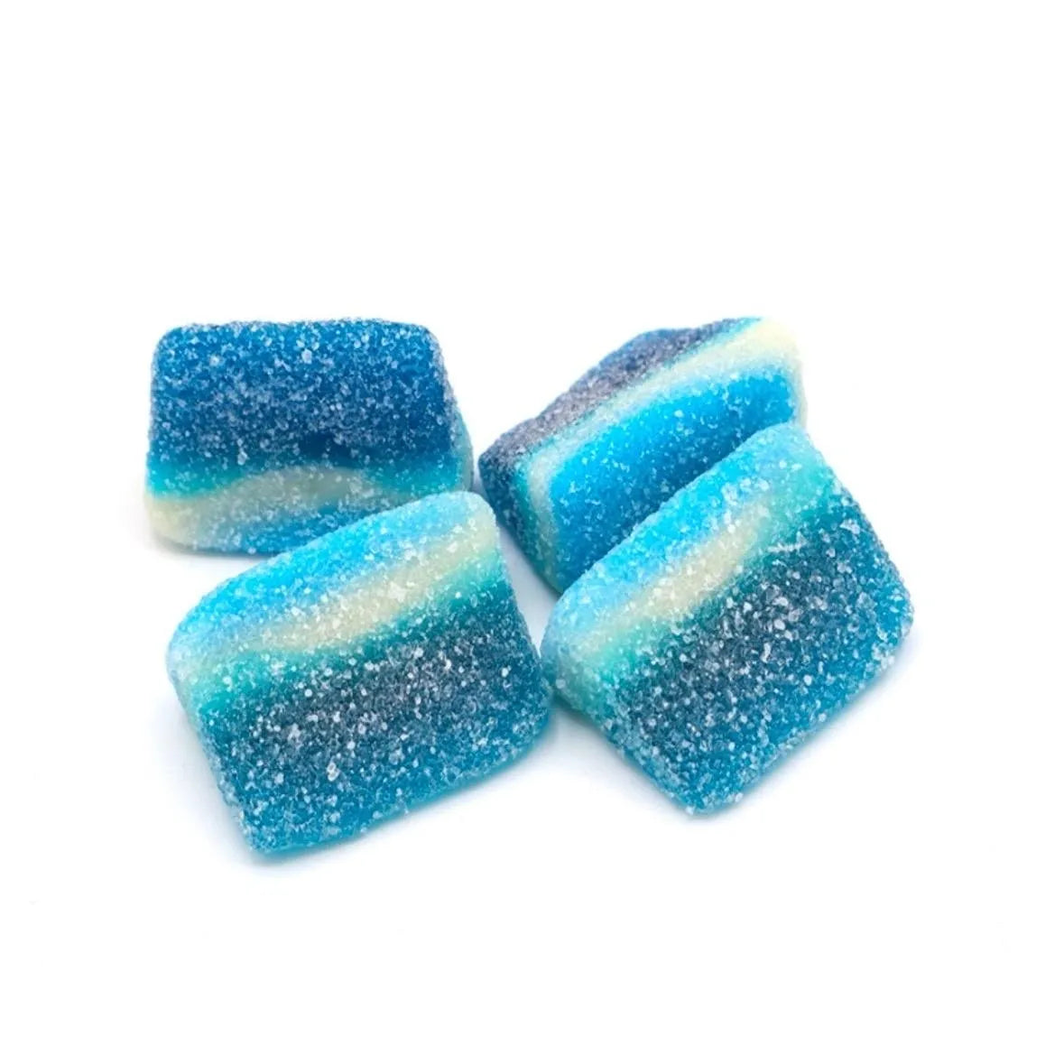 Fizzy Blue Raspberry Slices (100g)