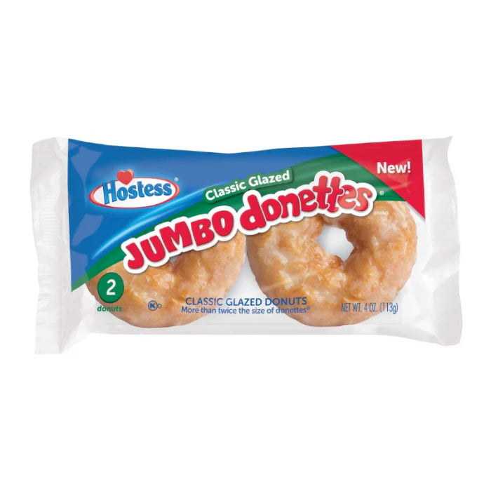 Hostess Classic Glazed Jumbo Donettes 2 Pack (USA) 113g