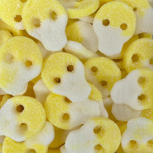 Fizzy White And Yellow Skulls (100g)