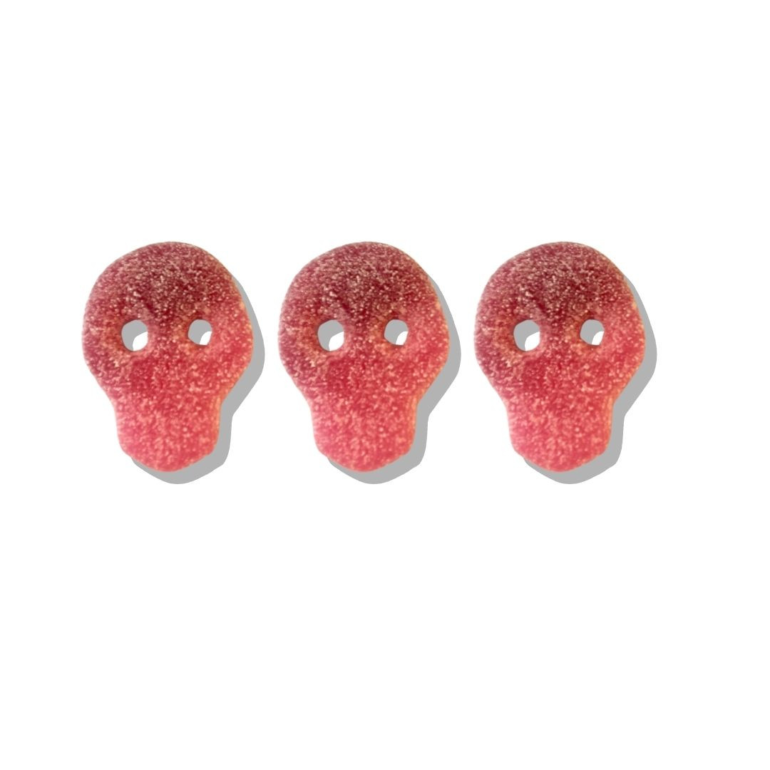Fizzy Pomegranate & Cherry Skulls (100g)
